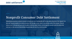 Desktop Screenshot of debtsettlement.org